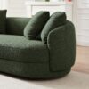 Dylan - Modern French Sofa - Brown / Dark Green - Image 2