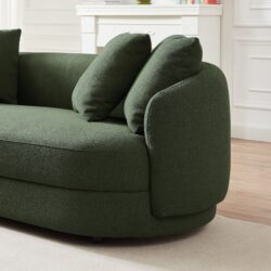 Dylan - Modern French Sofa - Brown / Dark Green