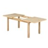 Topmax - Rustic Extendable Dining Table Set With Removable Leaf, 6 Upholstered Armless Dining Chairs And 2 Padded Arm Chairs, 9 Pieces - Natural - Image 12