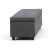 Castleford - Storage Ottoman - Slate Gray - Image 4