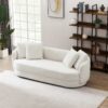 Dylan - Modern French Boucle Sofa - White - Image 3