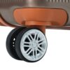 Hardshell Luggage Sets 3 Piece Carry - On Suitcase Double Spinner Wheels With Tsa Lock - Coppery - Image 23