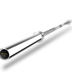 Barbell Bar For 2" Olympic Plates, Home Gym Weightlifting Bar 4Ft Solid Chrome Weight Bar 5Ft Fitness Training Curl Barbell 7.2Ft - Silver