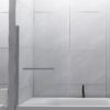 Bathtub Screen Framless Shower Door Tempered Glass Shower Panel - Transparent - Image 4