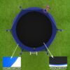 8Ft Trampoline With Basketball Hoop, Astm Approved Reinforced Type Outdoor Trampoline With Enclosure Net - Blue - Image 9