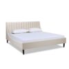 Aspen - King Vertical Tufted Headboard Platform Bed Set - Light Beige - Image 4