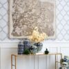 Large Cherry Blossom Canvas Art Print, Home Decor Accent Piece - Gray / White Matte - Image 8
