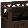 Amherst - Entryway Storage Bench - Natural Aged Brown - Image 5
