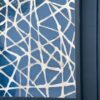 Rectangular Shaped Rice Paper Shadow Box Decor Wall Art, Transitional Style Wall Decor (Set of 2) - White / Blue - Image 11