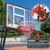 Portable Basketball Hoop Basketball System Adjustable For Youth Adults LED Basketball Hoop Lights, Colorful Lights, Waterproof, Super Bright To Play At Night Outdoors, Good Gift For Kids - Black - Image 7