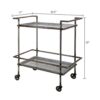 Percy Galvanized Metal Bar Cart - Gray - Image 3