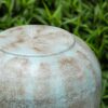 Heavy Outdoor Cement Fountain Antique, Cute Unique Urn Design Water Feature For Home Garden, Lawn Deck & Patio - Antique Blue - Image 6