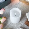 LED Candles With Remote Timer (Set of 3) - White - Image 4