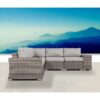 7 Piece Rattan Sectional Sofa Set With Cushions - Gray Mix - Image 8