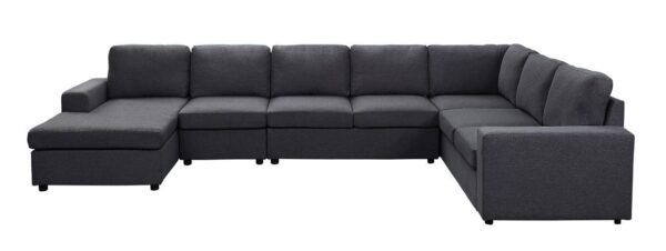 Hayden - Modular Sectional Sofa With Reversible Chaise - Dark Gray
