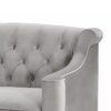 Ken - Upholstered Button Tufted Sofa - Opal Gray - Image 8