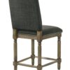 Everton - Fabric Counter Height Chair With Nailhead Trim - Gray - Image 2