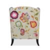 Anya - Boho Chic Wingback Accent Arm Chair - Floral / Leopard / Blue Teal / Yellow Gold - Image 7
