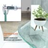 28" Round Tempered Glass Table Top Clear Glass 2 / 5" Thick Beveled Polished Edge - Transparent - Image 10
