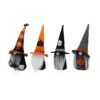 Halloween Gnome Decor (Set of 4) - Black / Gray / Orange - Image 3