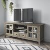 Acadian - TV Media Stand - Distressed Gray - Image 7