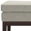 Carlson - Small Ottoman Bench - Greige - Image 6