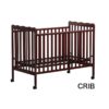 Crib 3 In 1 Convertible, Made Of Sustainable Pinewood, Non Toxic Finish, Comes With Locking Wheels, Wooden Nursery Furniture - Espresso - Image 9