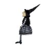 Halloween Sitting Witch Decor - Black - Image 5