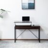 Juno - Wood Lift Top Desk With Hidden Storage And Drawer - Dark Brown - Image 8