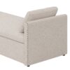 Modern Upholstered Chaise Lounger Daybed Small Single Daybed With 2 Drawers, No Mattress Needed, Perfect For Living Rooms & Home Office, Linen Fabric - Beige - Image 5