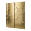 Cherry Blossom Wall Art Panels, Wall Decor For Living Room Dining Room Office Bedroom (Set of 2) - Gold - Image 7