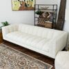 Melissa - Mid-Century Modern Sofa - Brown / White - Image 12