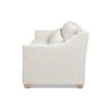 Ada - Flared Arm Contemporary Sofa With Lumbar Pillows - Flax White - Image 2