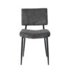 Modern Dining Chair (Set of 2) Fabric Upholstered With Black Metal Legs, Home And Bedroom Use - Gray - Image 14