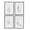 Architecture Wall Art Prints, Home Decor Art For Living Room Dining Room Entryway (Set of 4) - White / Black - Image 2