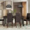 Acadian - Parson Dining Chair (Set of 2) - Distressed Brown - Image 7