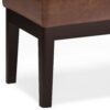 Carlson - Small Ottoman Bench - Distressed Saddle Brown - Image 6