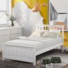 Twin Size Platform Bed - White - Image 8