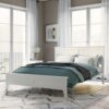 Queen Modern Solid Wood Platform Bed - White - Image 2