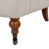 Alana Lawson - Accent Arm Chair Metal Casters - Sky Neutral Beige - Image 8