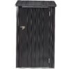 Outdoor Storage Shed, Metal Steel Garden Shed With Single Lockable Door, Small Shed Outdoor Steel Utility Tool Shed For Backyard Patio Garden Lawn - Black - Image 2