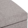 Dover - Storage Ottoman Bench - Cloud Gray - Image 9