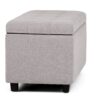 Cosmopolitan - Storage Ottoman - Cloud Gray - Image 4