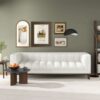 Melissa - Mid-Century Modern Sofa - Brown / White - Image 6