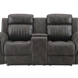Steban - Console Reclining Loveseat - Gray