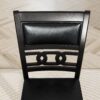 5 Piece Counter Height Dining Round Table Set With One Faux Marble Top Dining Table And Four Pu-Leather Chairs - Dark Espresso - Image 6