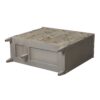 Dauphin - Handpainted Entryway Storage Cabinet - Gray Cashmere - Image 7