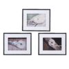 Rope Wall Art With Frame, Wall Decor For Living Room (Set of 3) - White / Black - Image 2