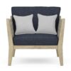 Cayman - Outdoor Conversation Chair - Slate Gray - Image 2
