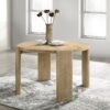 Bowen - Round Dining Table - Oak Finish - Image 4
